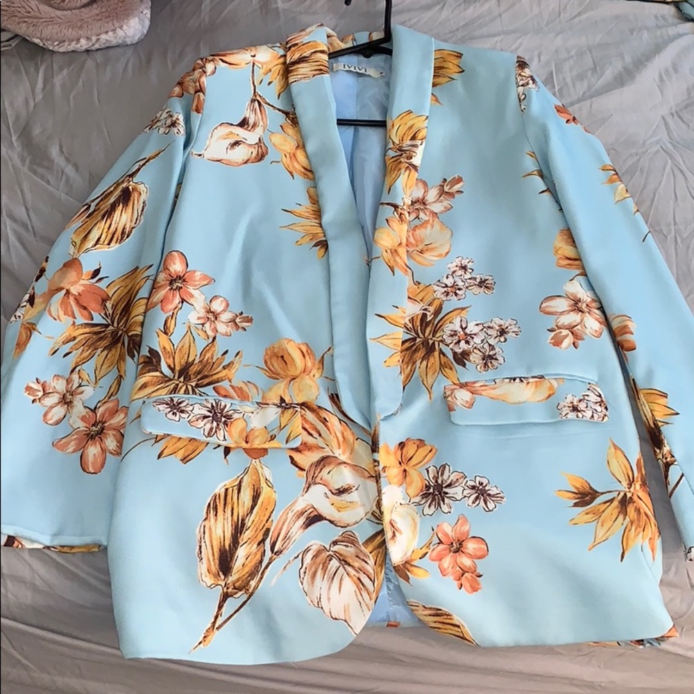 Floral suit Jacket blazer - Picture 2 of 4